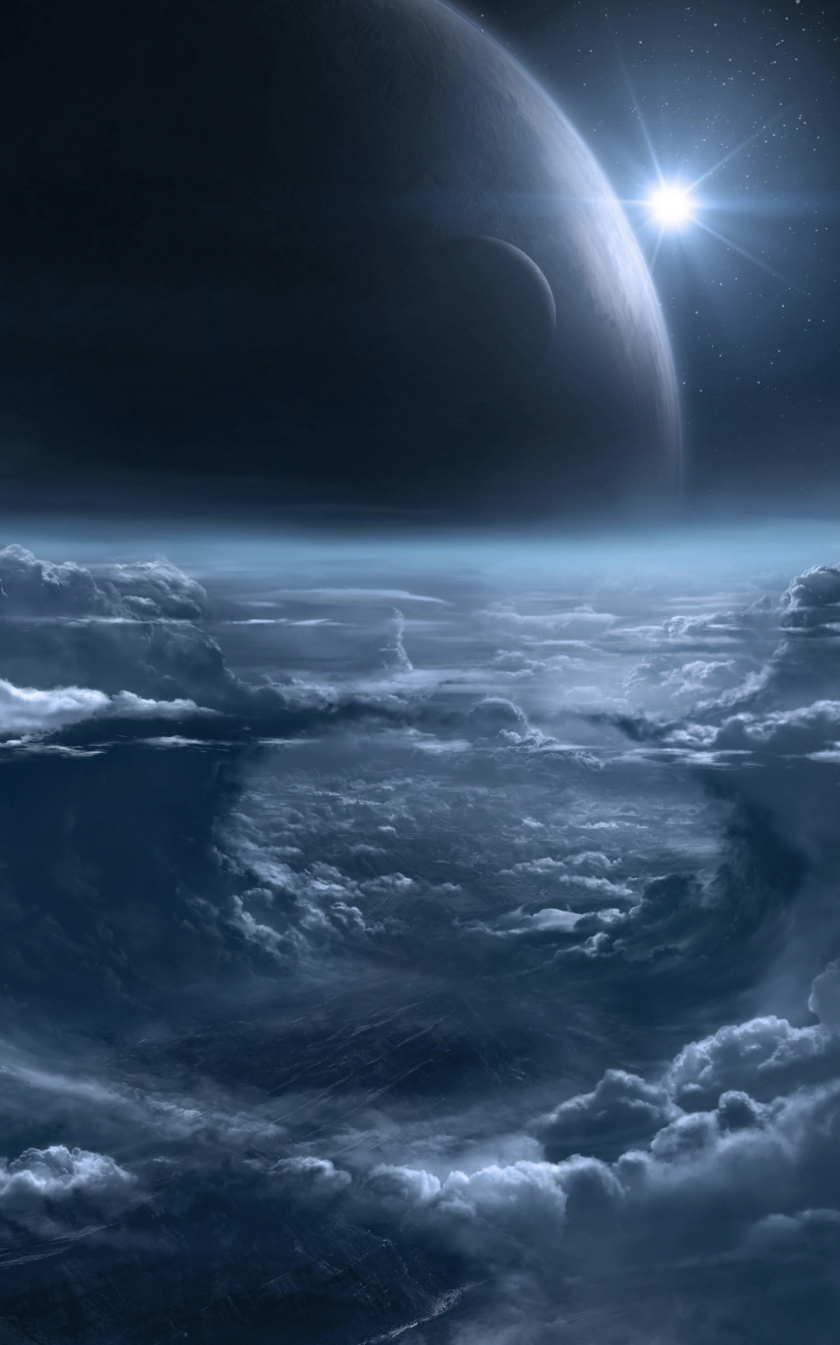 Mobile wallpaper: Space, Planet, Sci Fi, Cloud, 1422138 download the picture for free