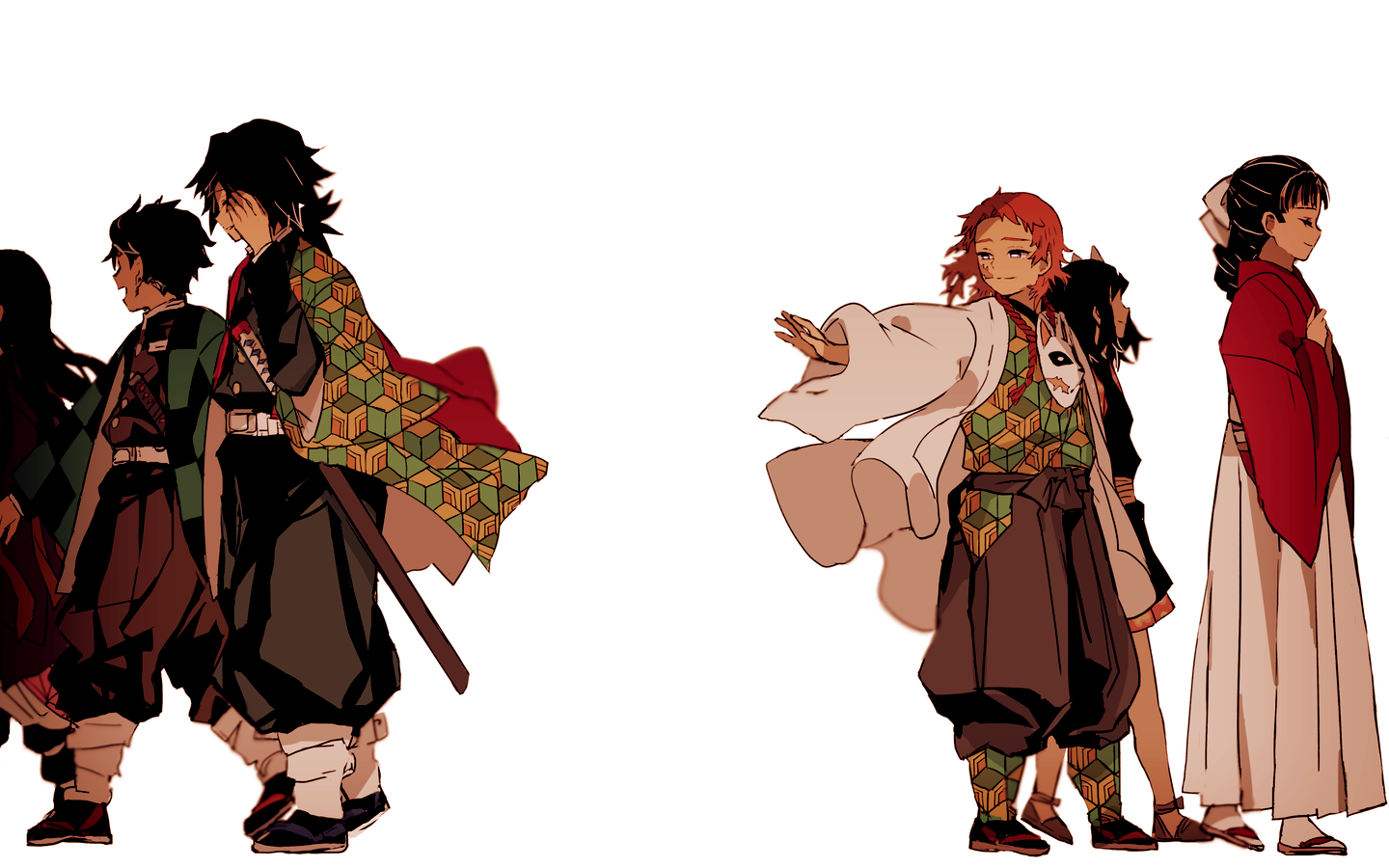 Sabito and Makomo Wallpaper