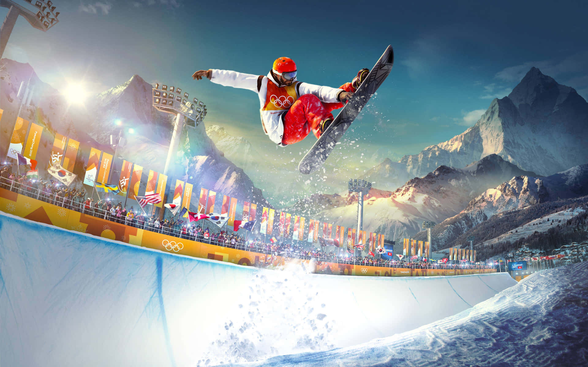 Download Exciting Winter Games Action Wallpaper