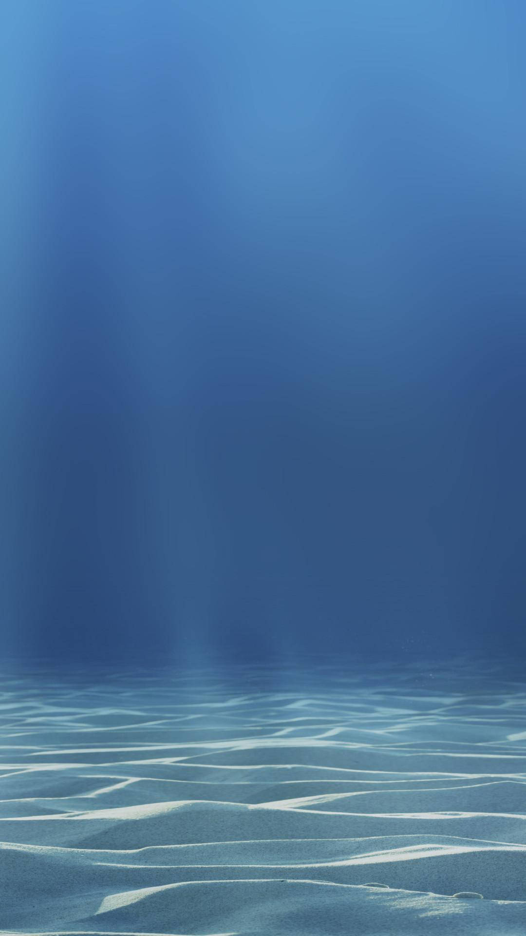 Download Underwater Light Blue Phone Wallpaper