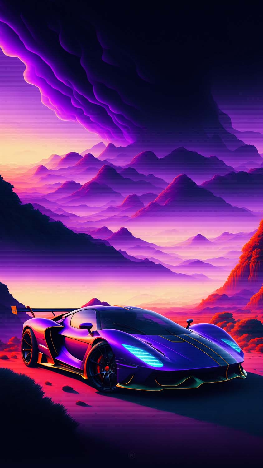 Supercar Hustle iPhone Wallpaper HD