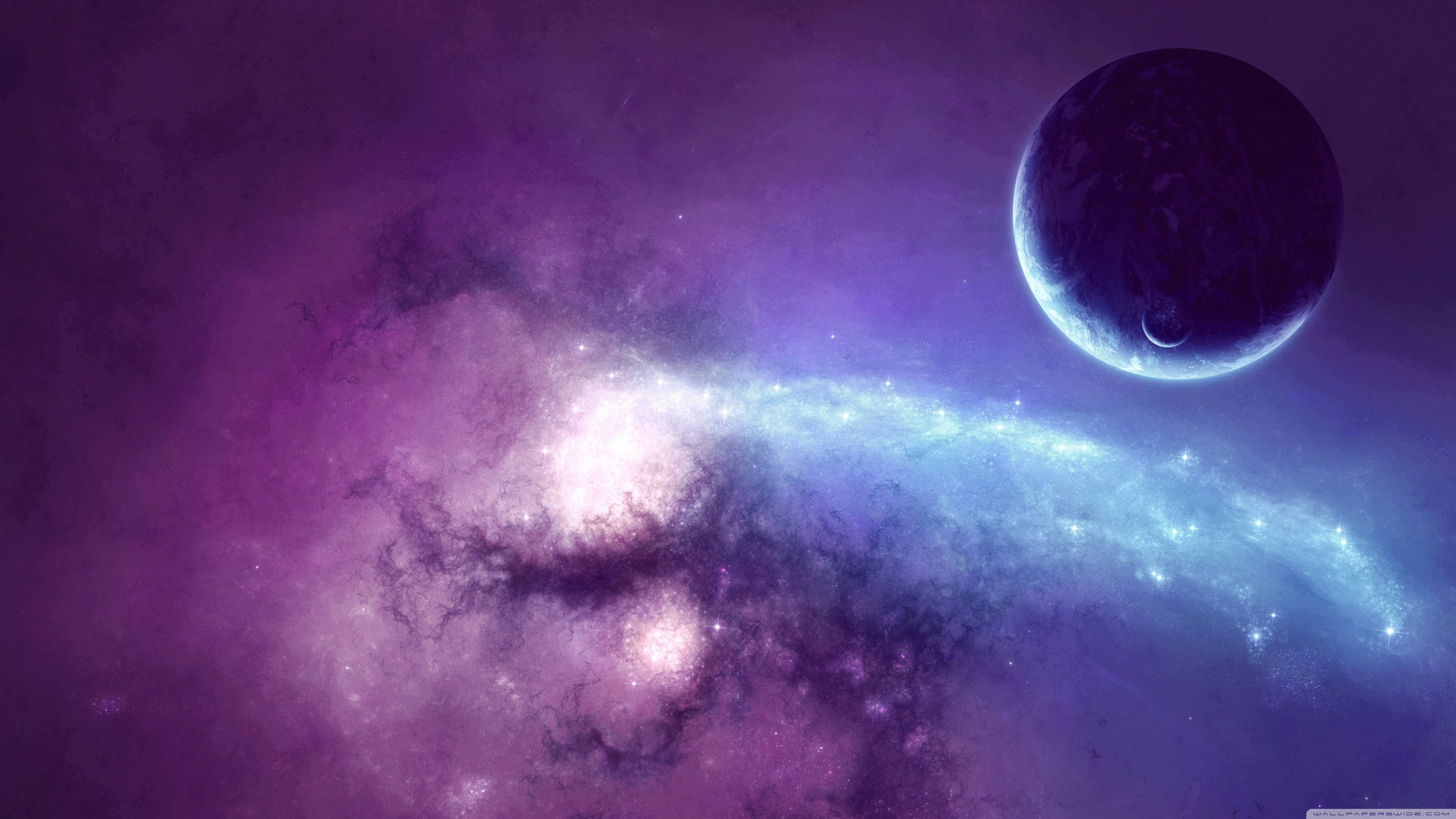 Purple Nebula Ultra HD Desktop Background Wallpaper for 4K UHD TV, Widescreen & UltraWide Desktop & Laptop, Tablet