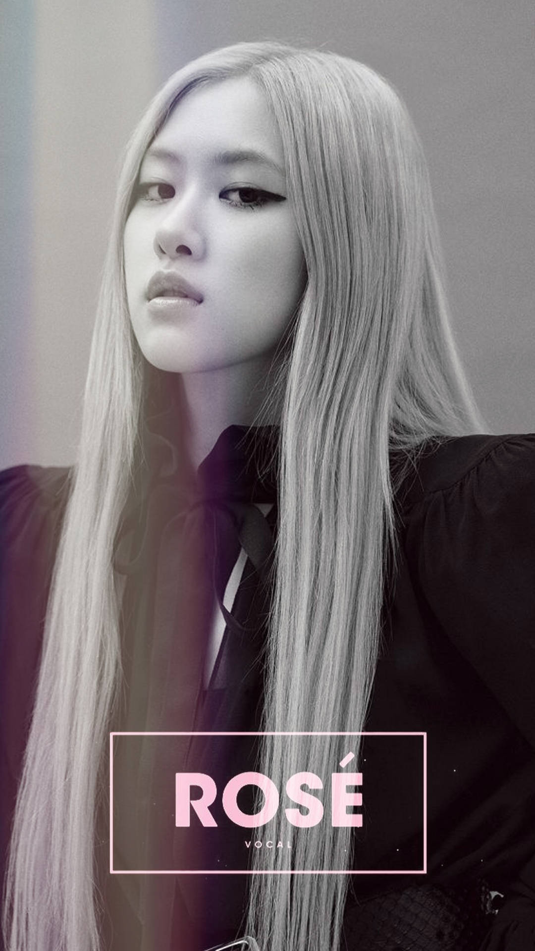 Download Rose Blackpink With Vocal Logo Wallpaper