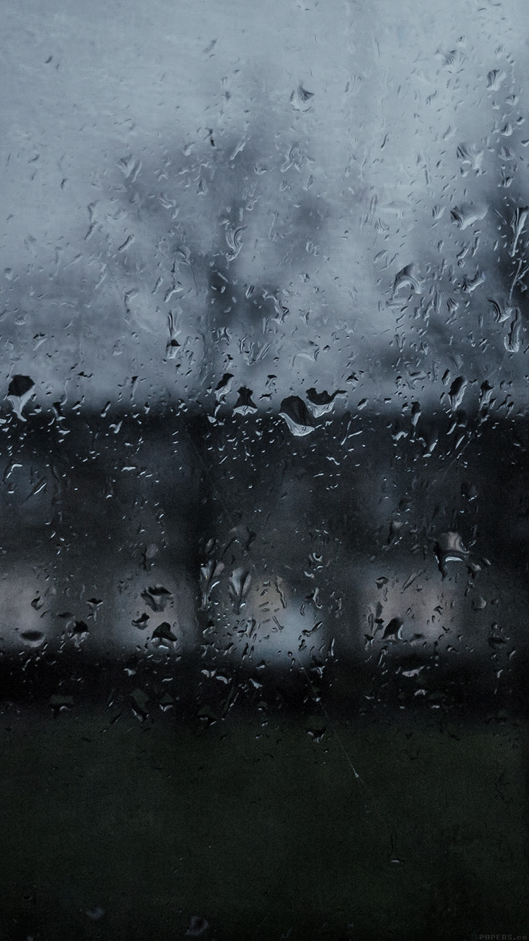 Good To Stay Home Dark Rainy Window Wallpaper