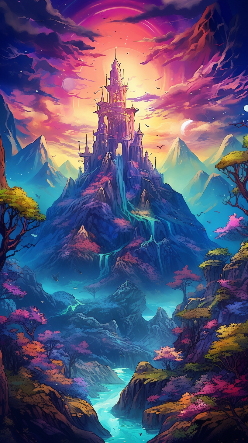 Magical Landscapes Manga Wallpaper Anime Art Manga Scenes