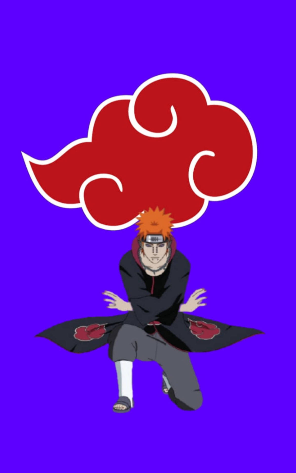 Download Pain Akatsuki Cloud iPhone Wallpaper