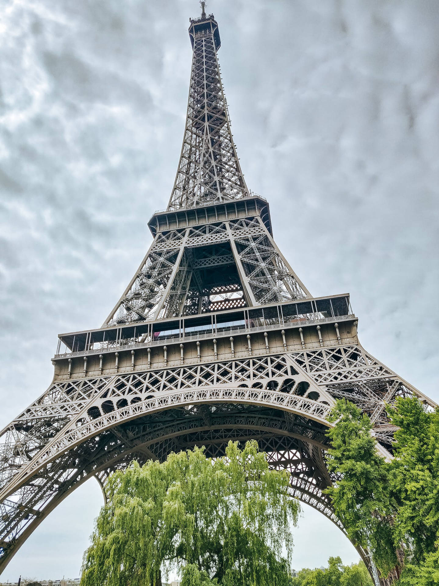 Download Close Up Of Eiffel Tower France IPhone Wallpaper
