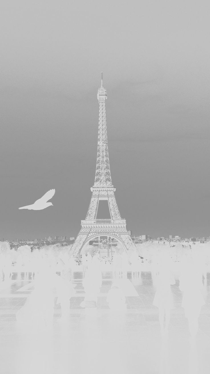 Paris Eiffel Tower Tour Dark Bird France White iPhone 6 Wallpaper Download. iPhone Wallpaper, iPad wallpaper. Eiffel tower tour, Paris wallpaper, Eiffel tower