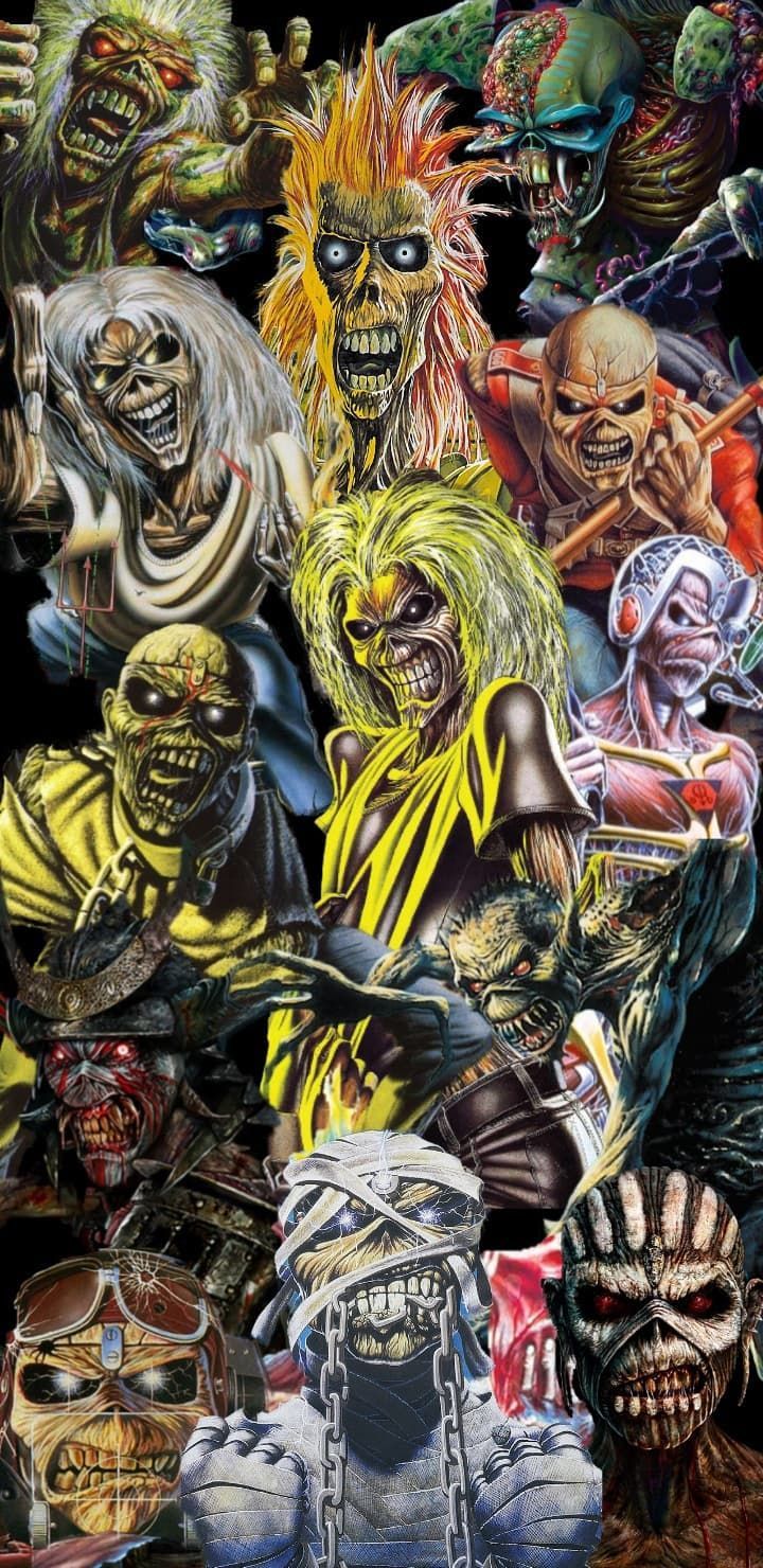 Iron Maiden Phone Wallpaper. Arte heavy metal, Ticket de cine, Imagenes de rock