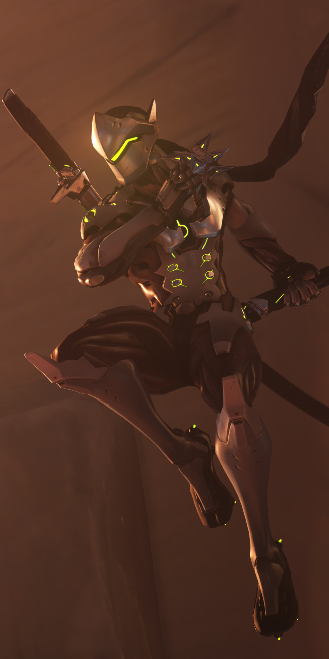 Genji (Overwatch) Phone Wallpaper