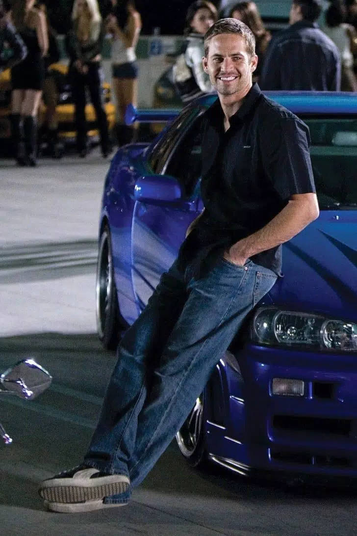 Download Paul Walker in his racing car Wallpaper