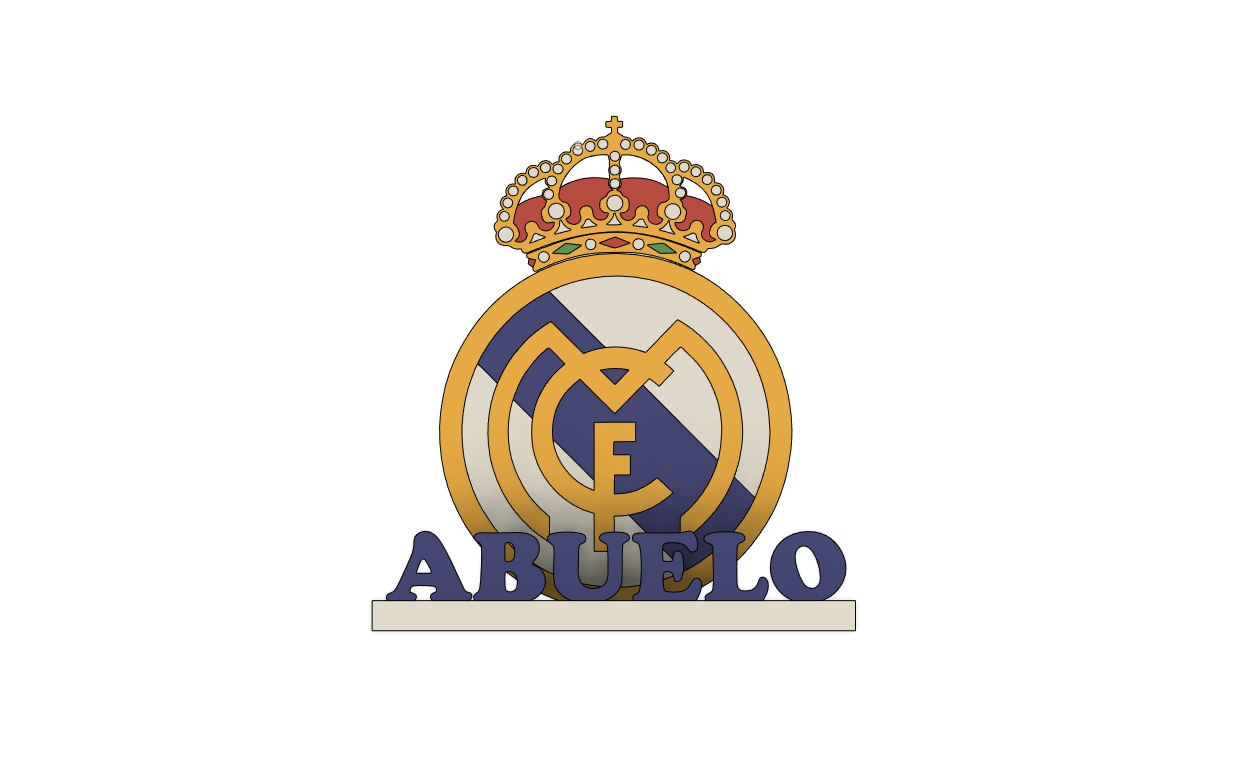 STL file Real Madrid Shield・ to download and 3D print・Cults