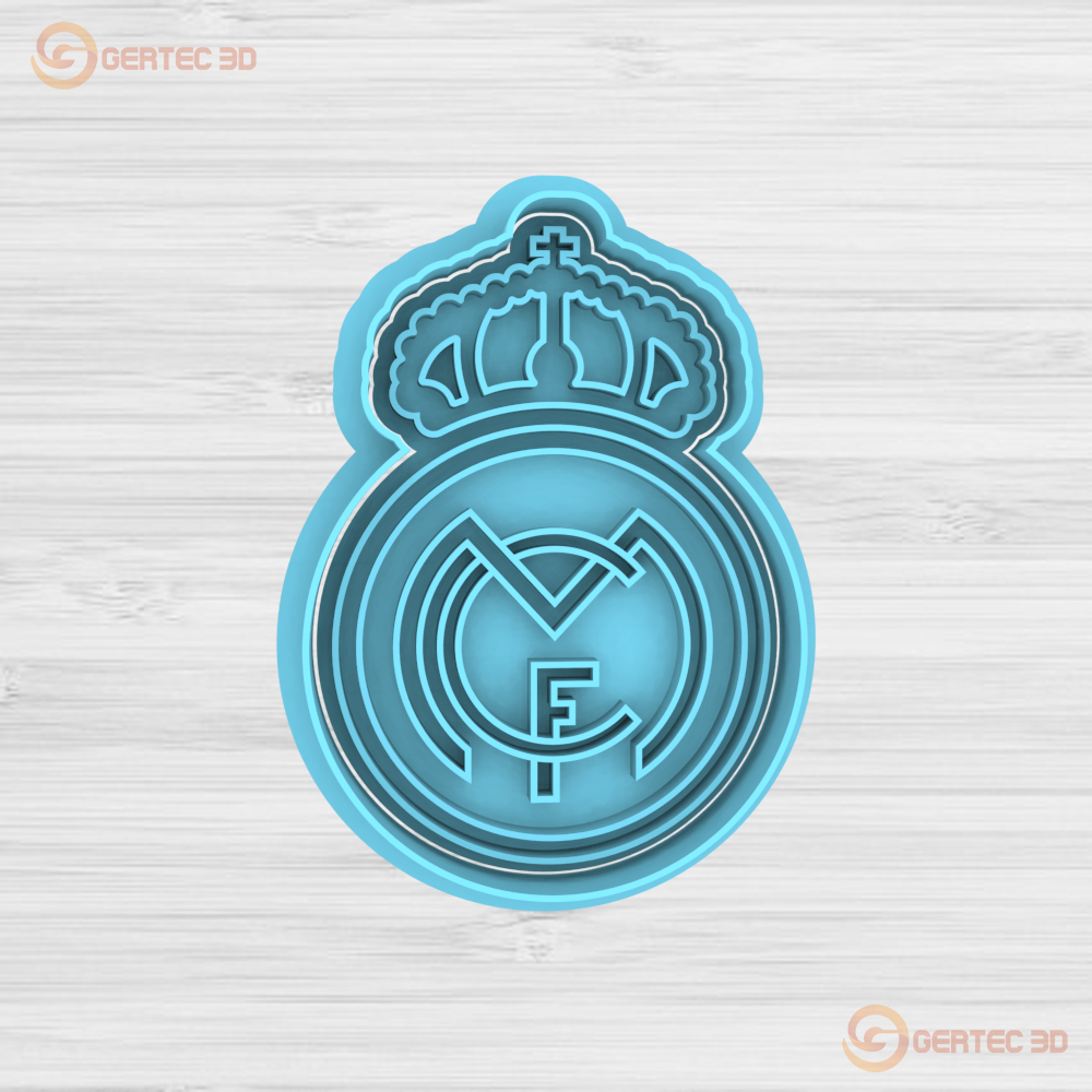 STL file REAL MADRID SHIELD DOUGH CUTTER CUTTER・3D printable model to download・Cults