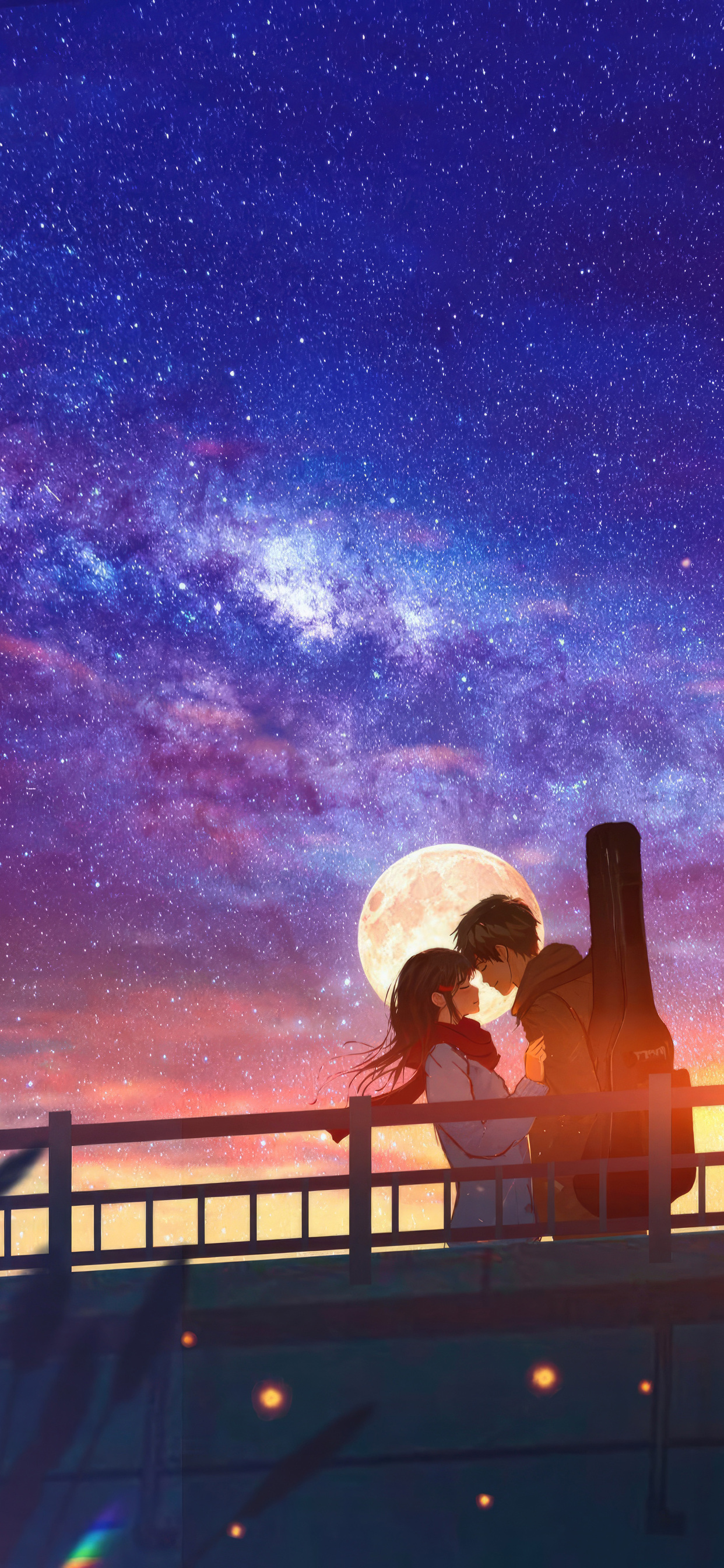Anime Couple In Love iPhone XS MAX HD 4k Wallpaper, Image, Background, Photo and Picture