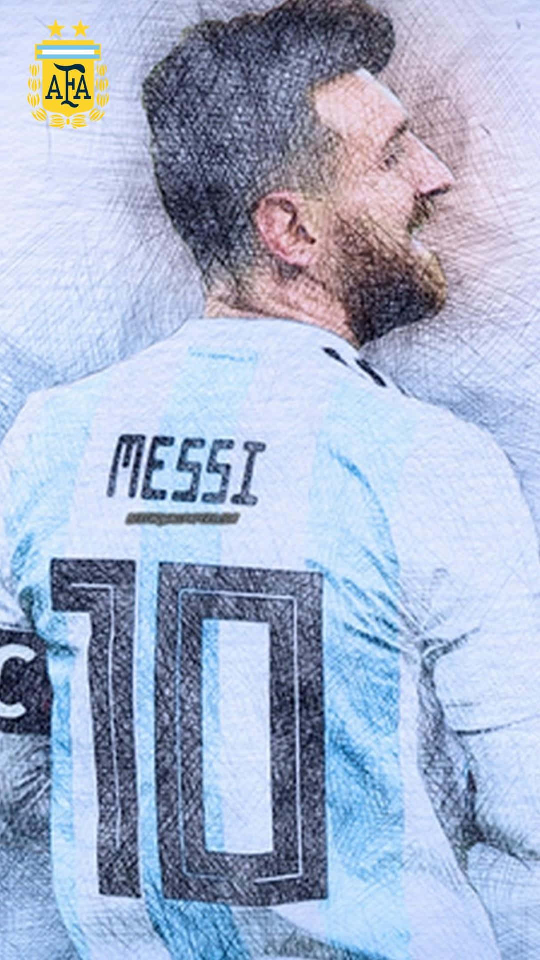 Download Argentina Number 10 Messi iPhone Wallpaper