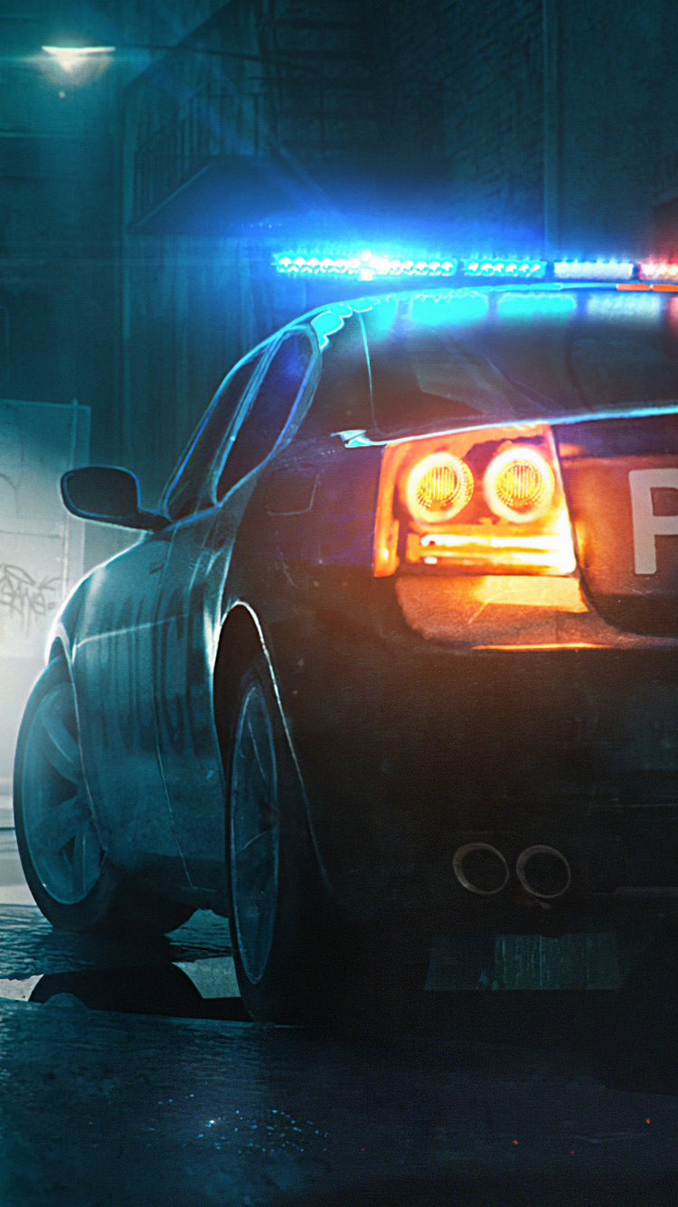Police Patrol Car Digital Art 5k iPhone 6, iPhone 6S, iPhone 7 HD 4k Wallpaper, Image, Background, Photo and Picture
