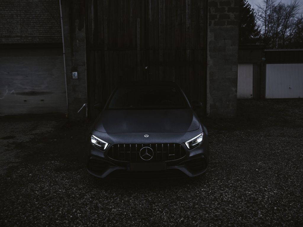 Wallpaper Black Car, Mercedes Benz