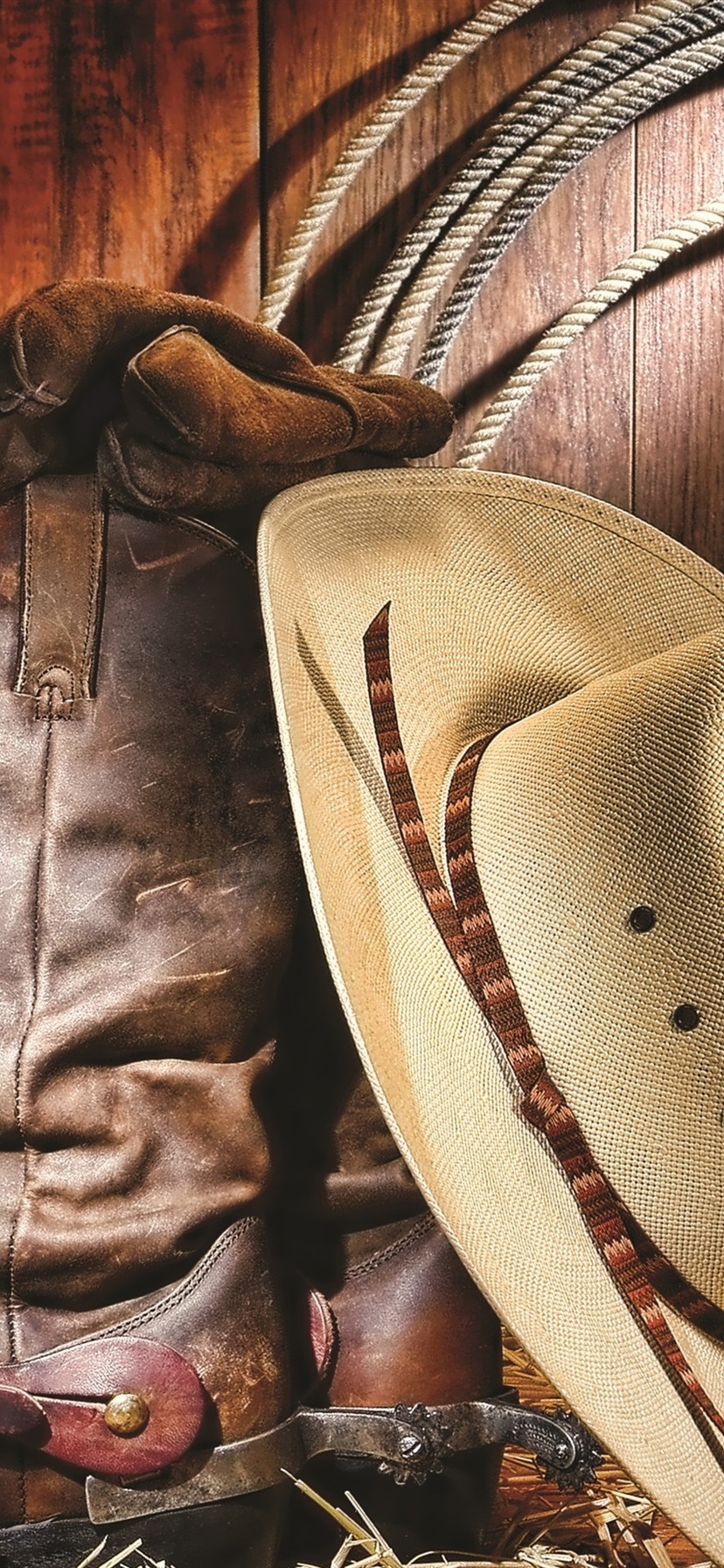 Cowboy Shoes And Hat 1080x1920 IPhone 8 7 6 6S Plus Wallpaper, Background, Picture, Image