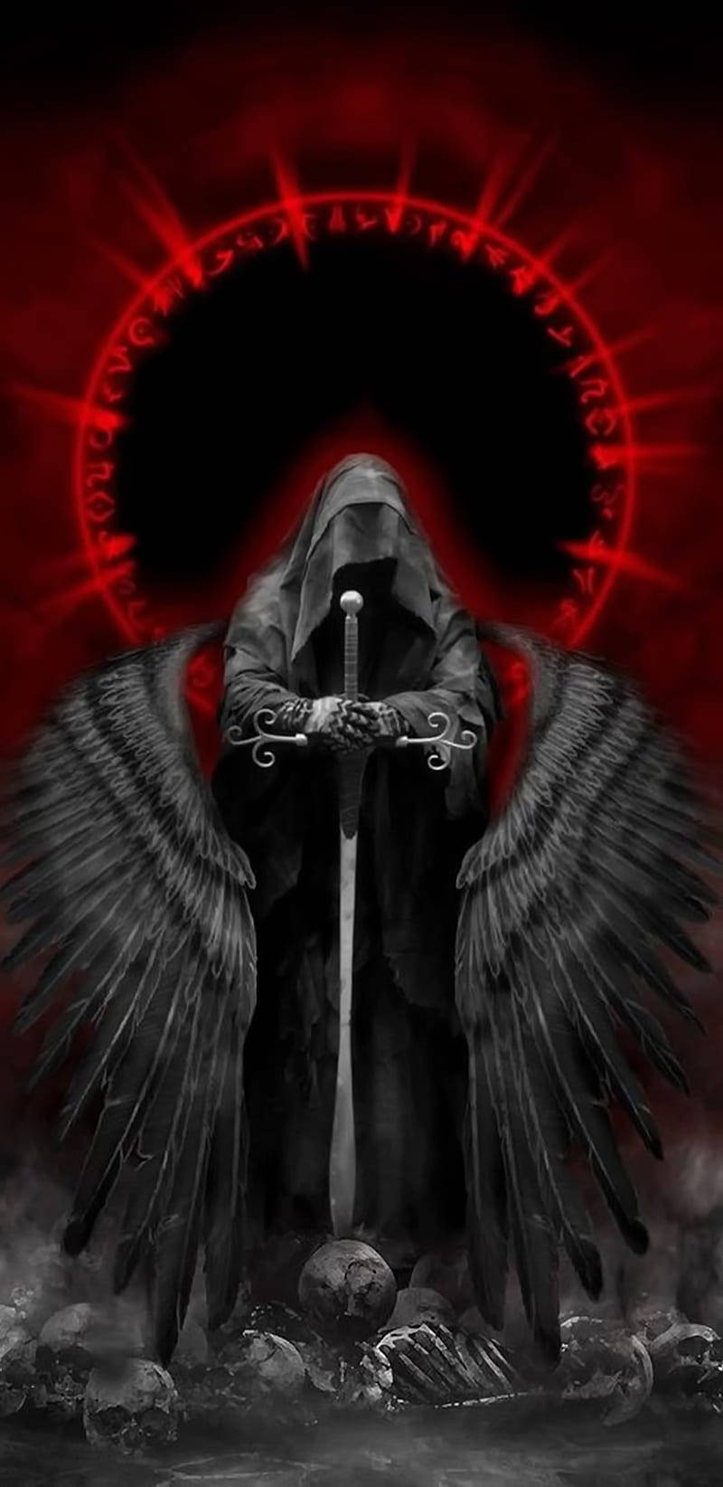 Download Angel Death Horror Phone Wallpaper