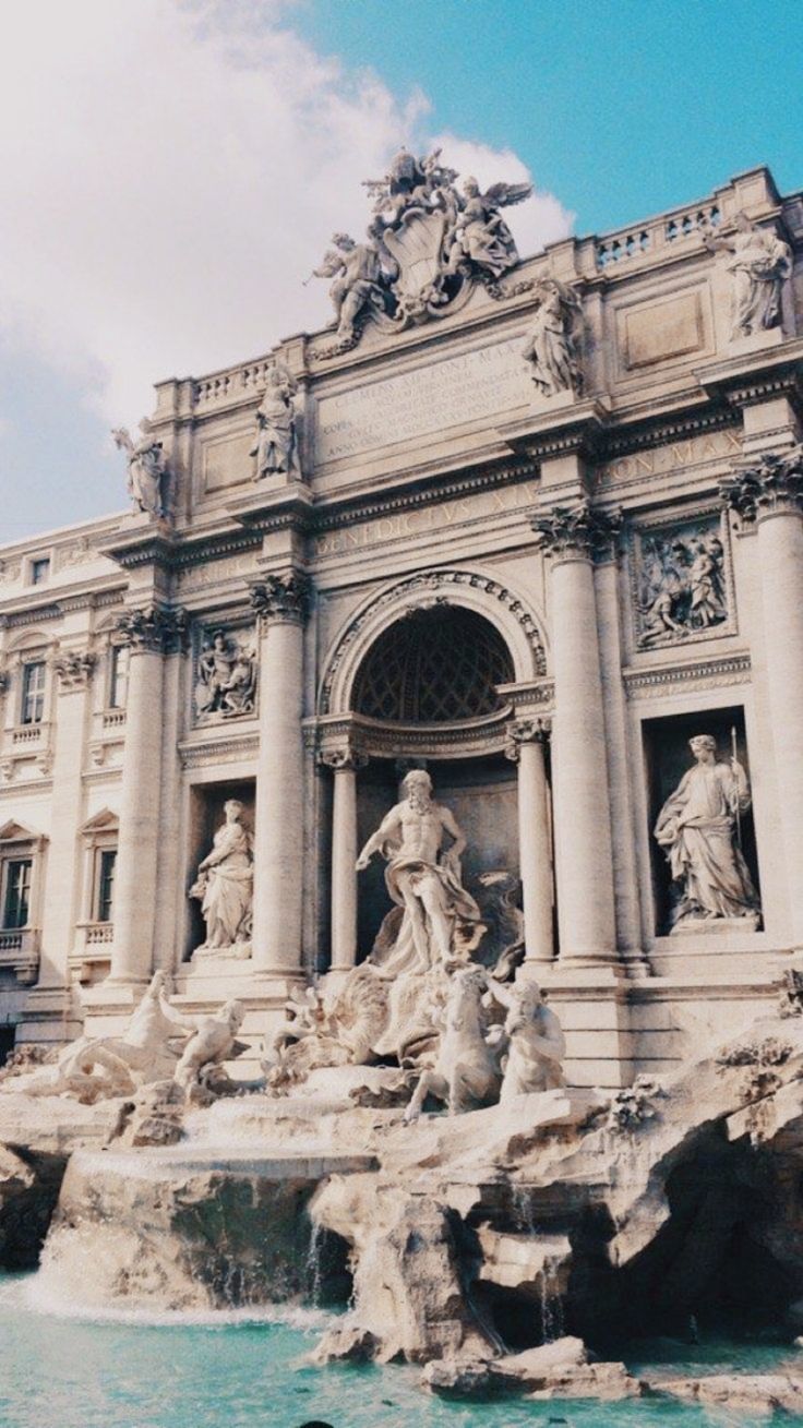 Trevi Fountain, Italy Wallpaper. Trevi fountain, Italy vacation, Wallpaper
