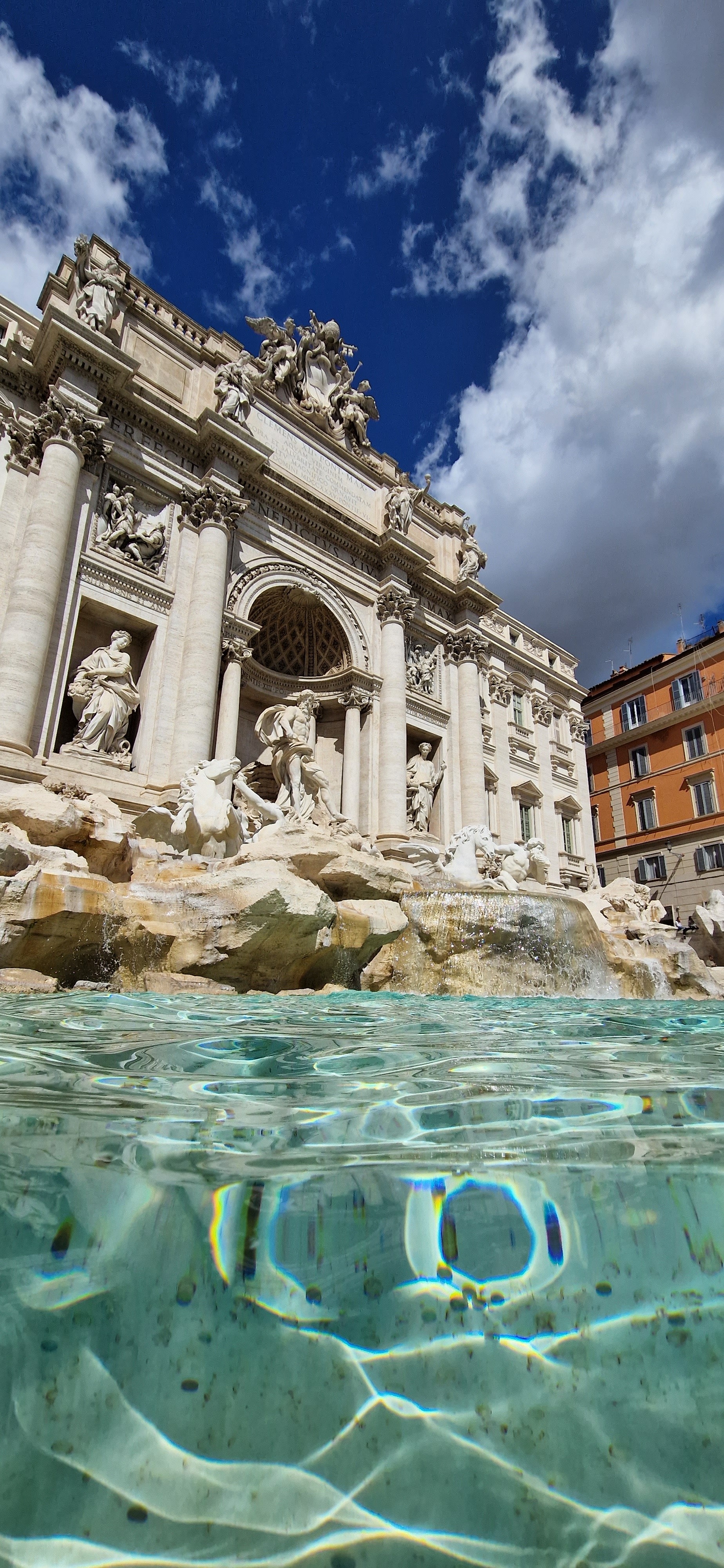 Low Angle Shot of the Trevi Fountain in Rome, Italy · Free
