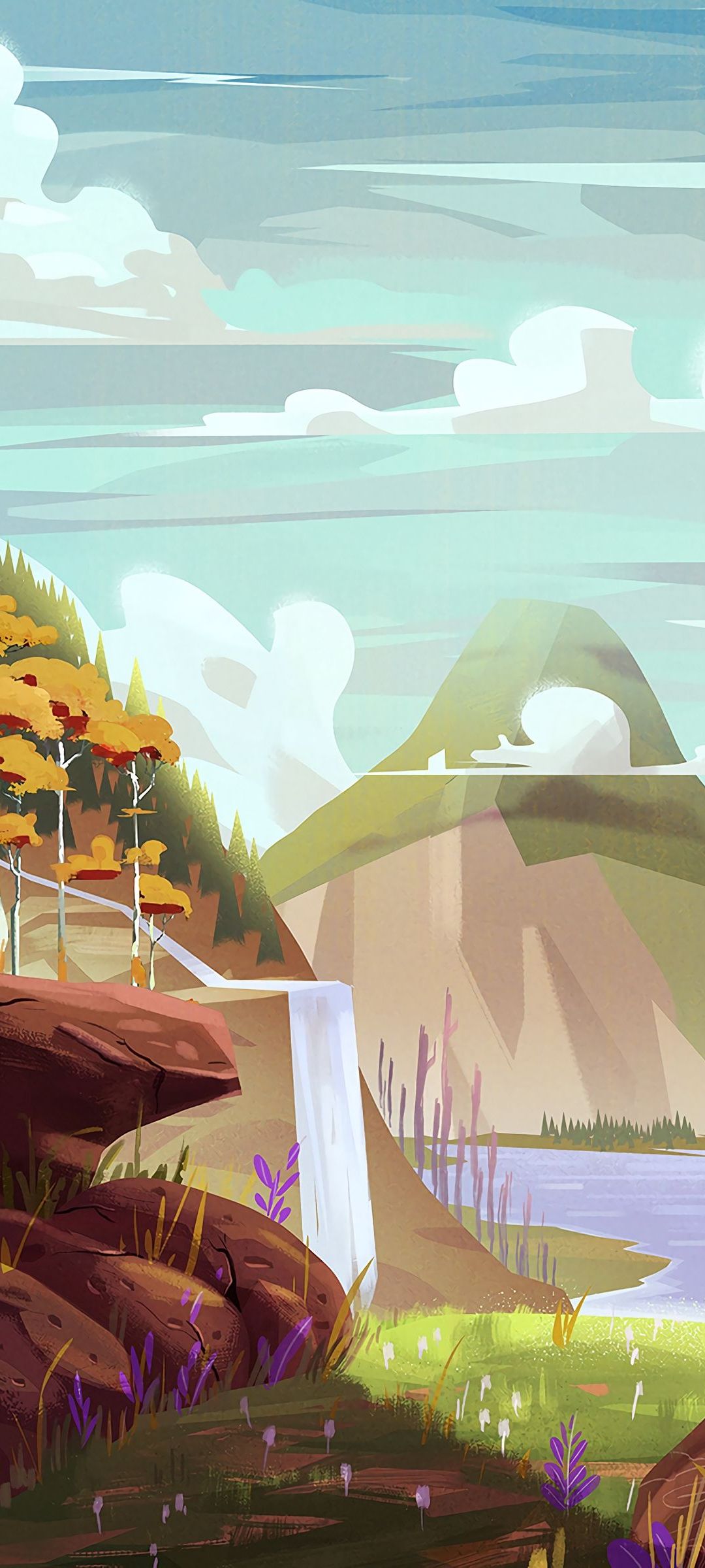 Vector Nature View Phone