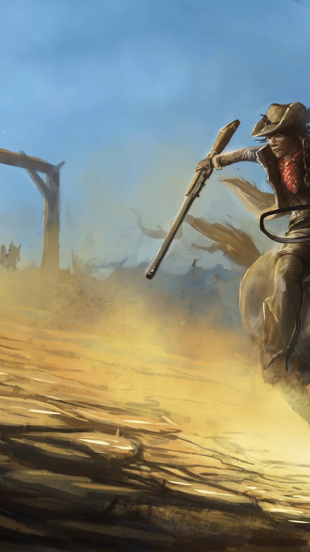 Western Cowboys iPhone Wallpaper