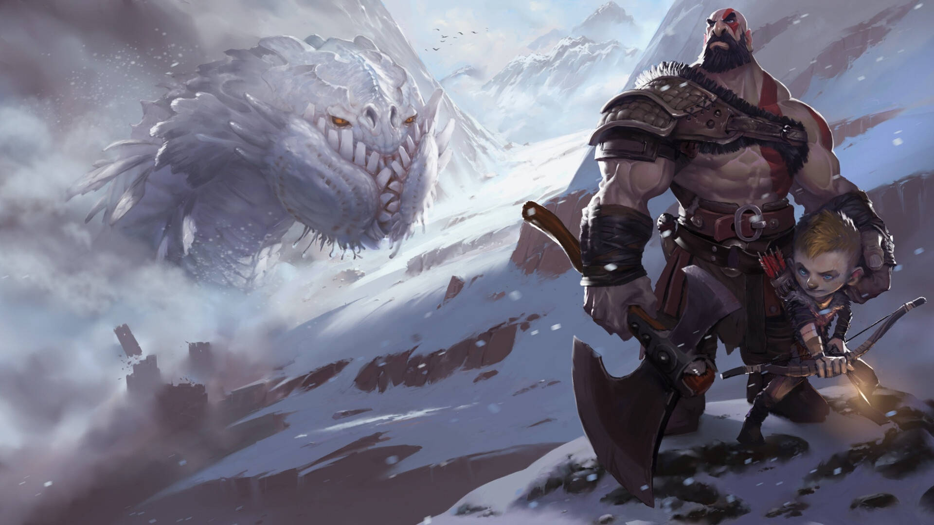 Download God Of War Ragnarok Kratos Wallpaper