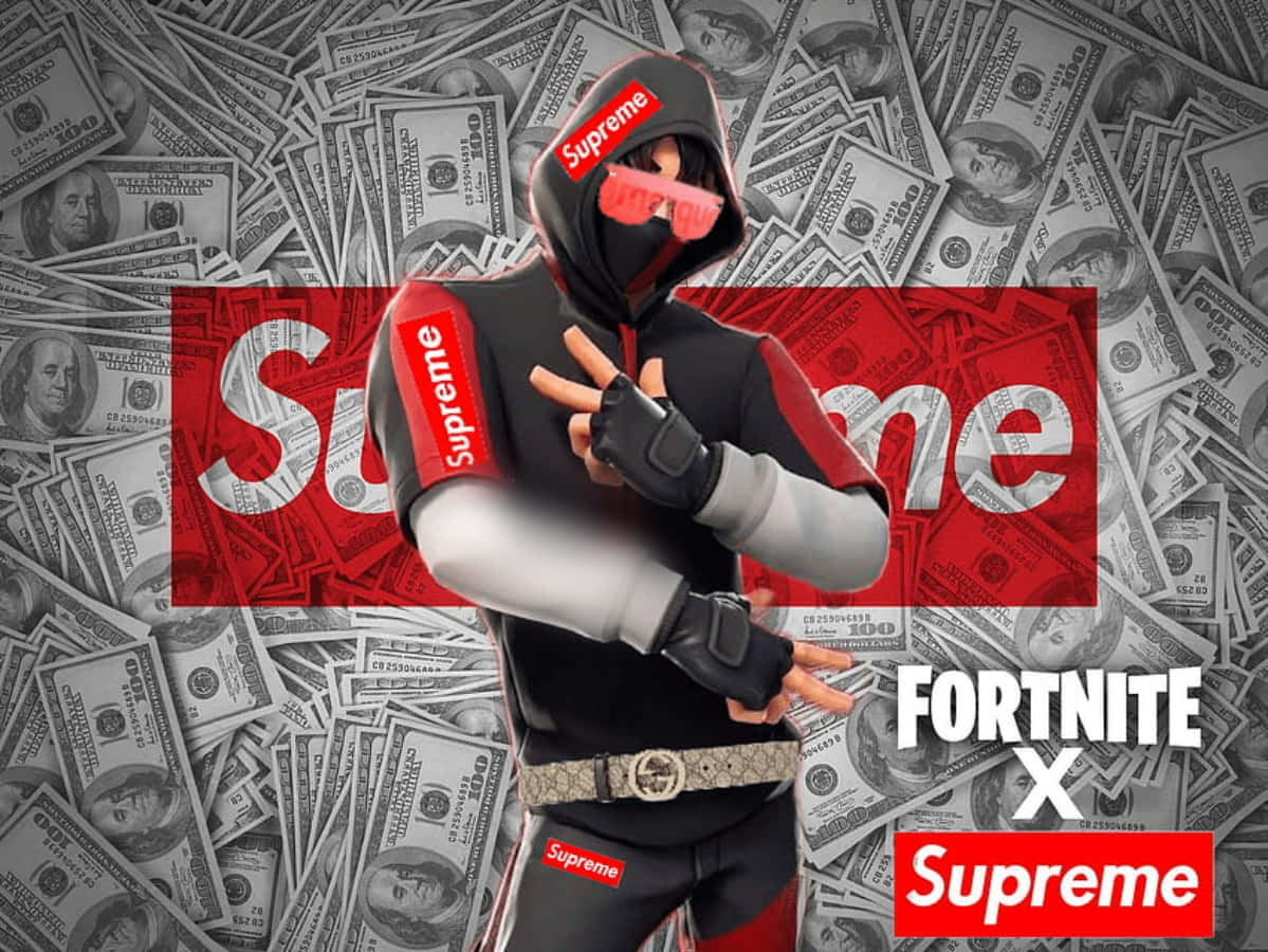 Supreme Fortnite Wallpaper