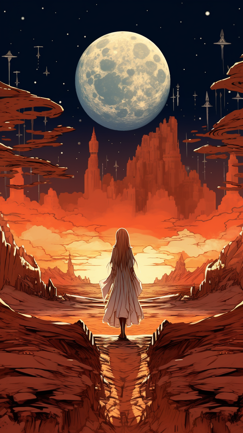 Desert Landscapes Manga Wallpaper: Rare Anime Artwork Collections