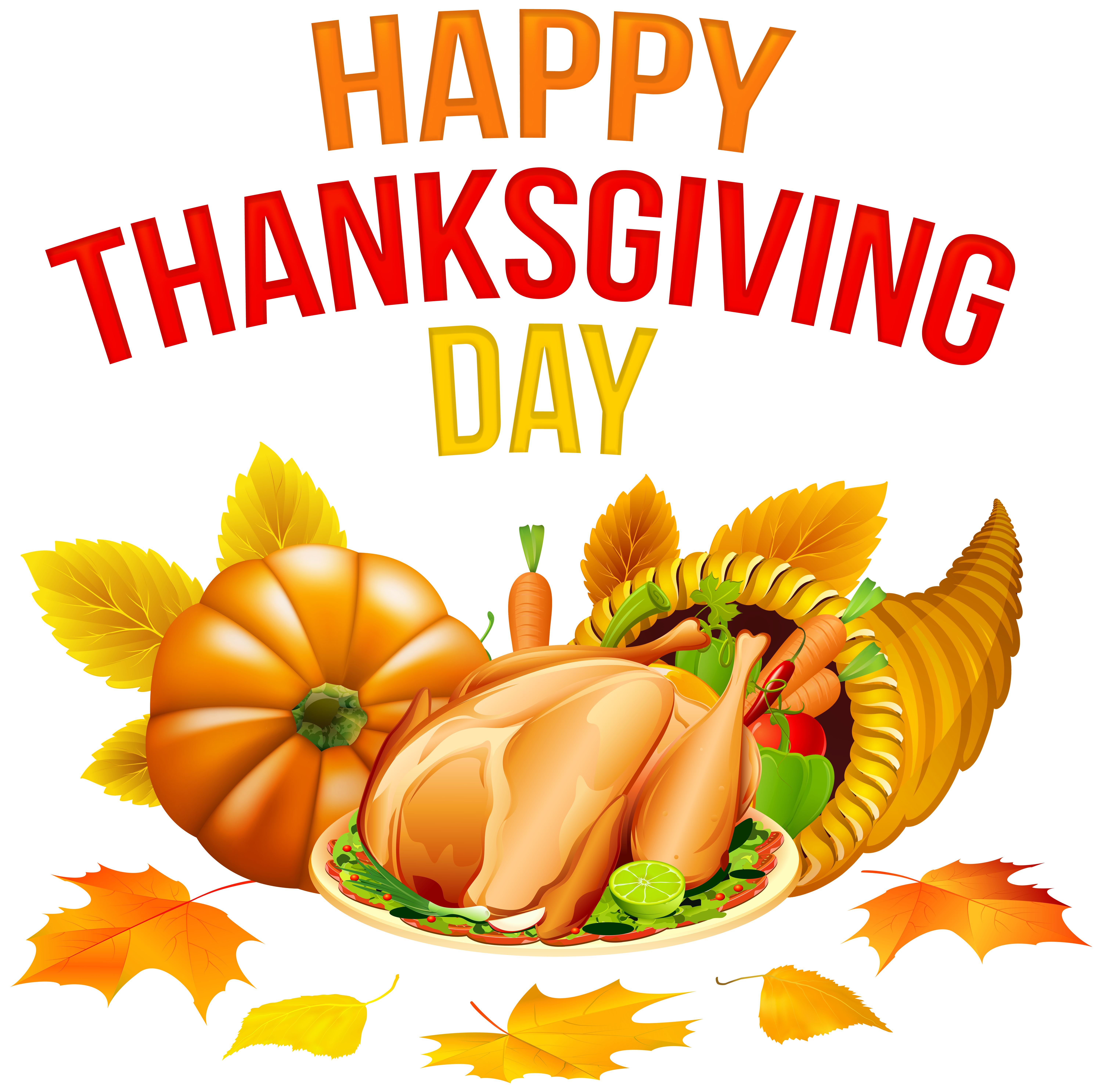Happy Thanksgiving Day PNG Clipart​