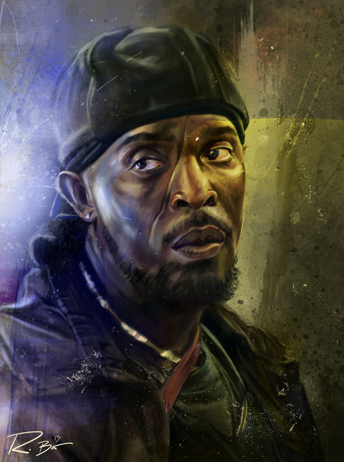 Omar Little Illustrated Print