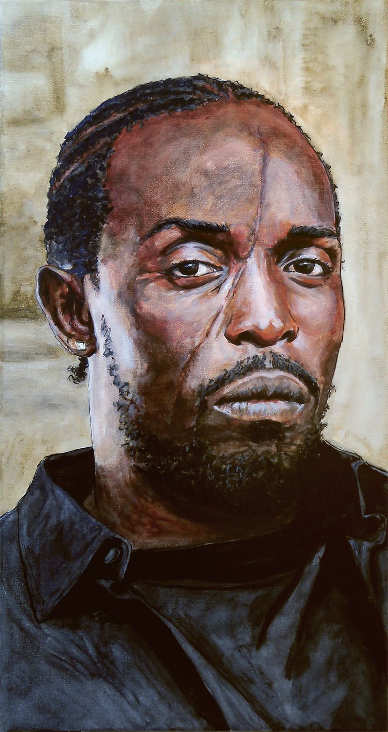 Paintings on the Side. Favorite tv characters, The wire hbo, Omar