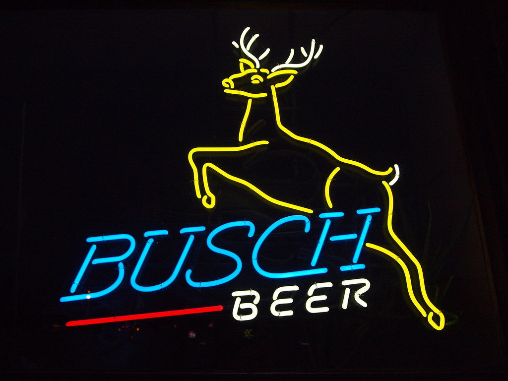 Busch Beer Whitetail Deer Neon Sign Park, MO_PB04