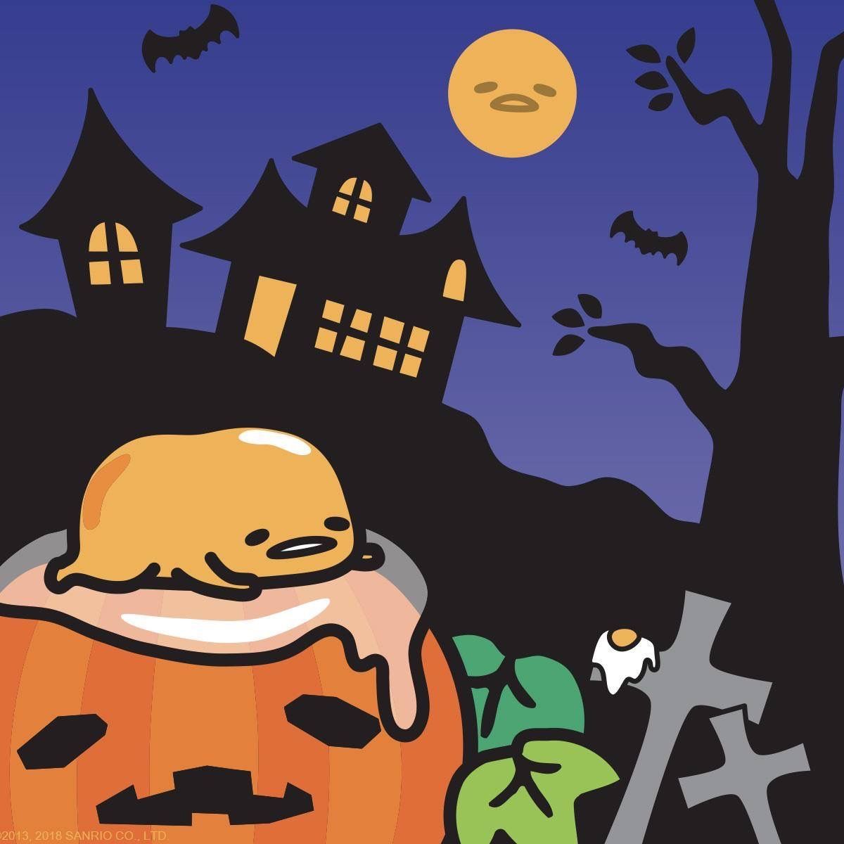 Gudetama #halloween (○´ω｀○). Gudetama, Kawaii halloween, Sanrio characters
