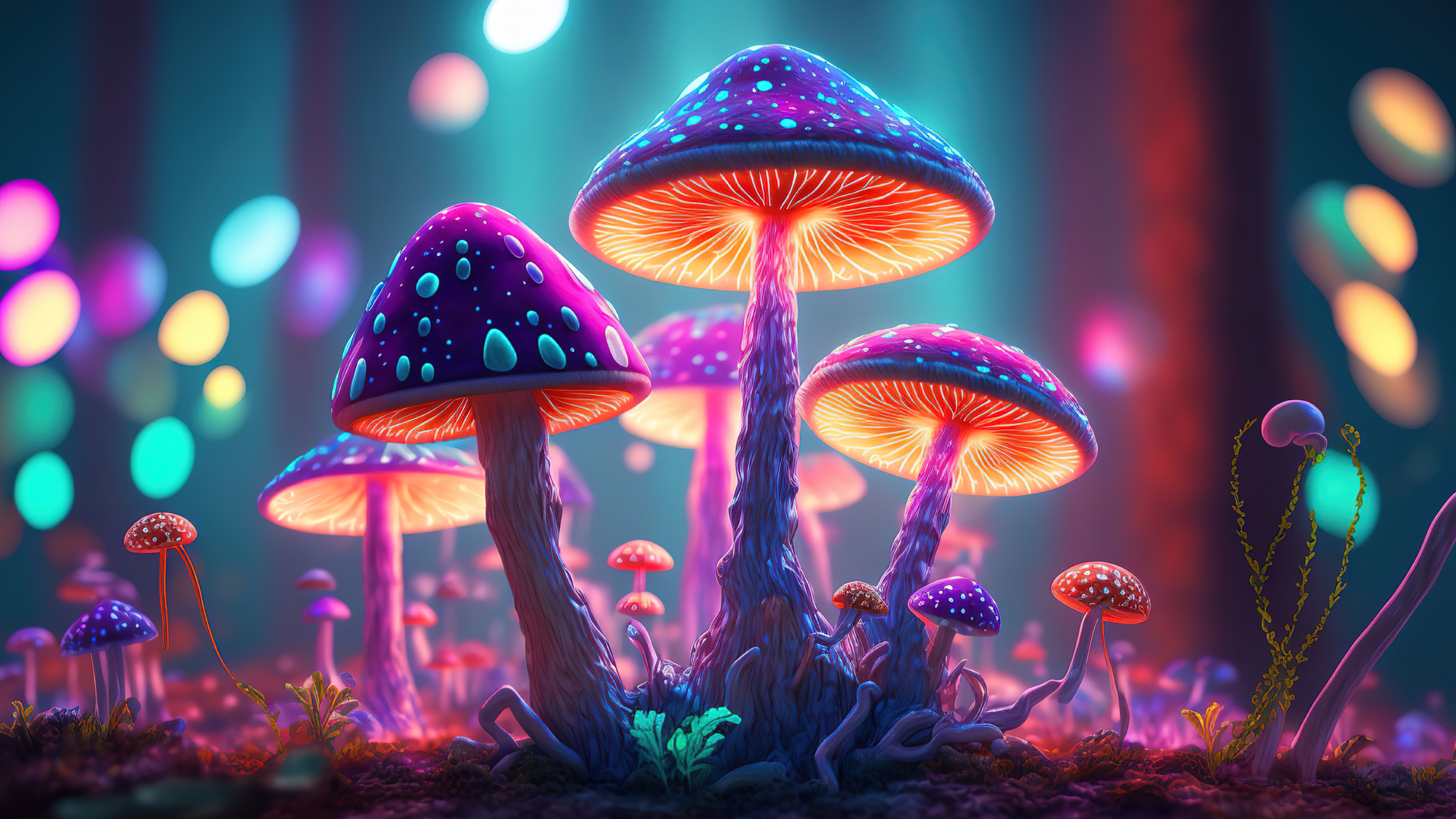 magic mushroom wallpaper