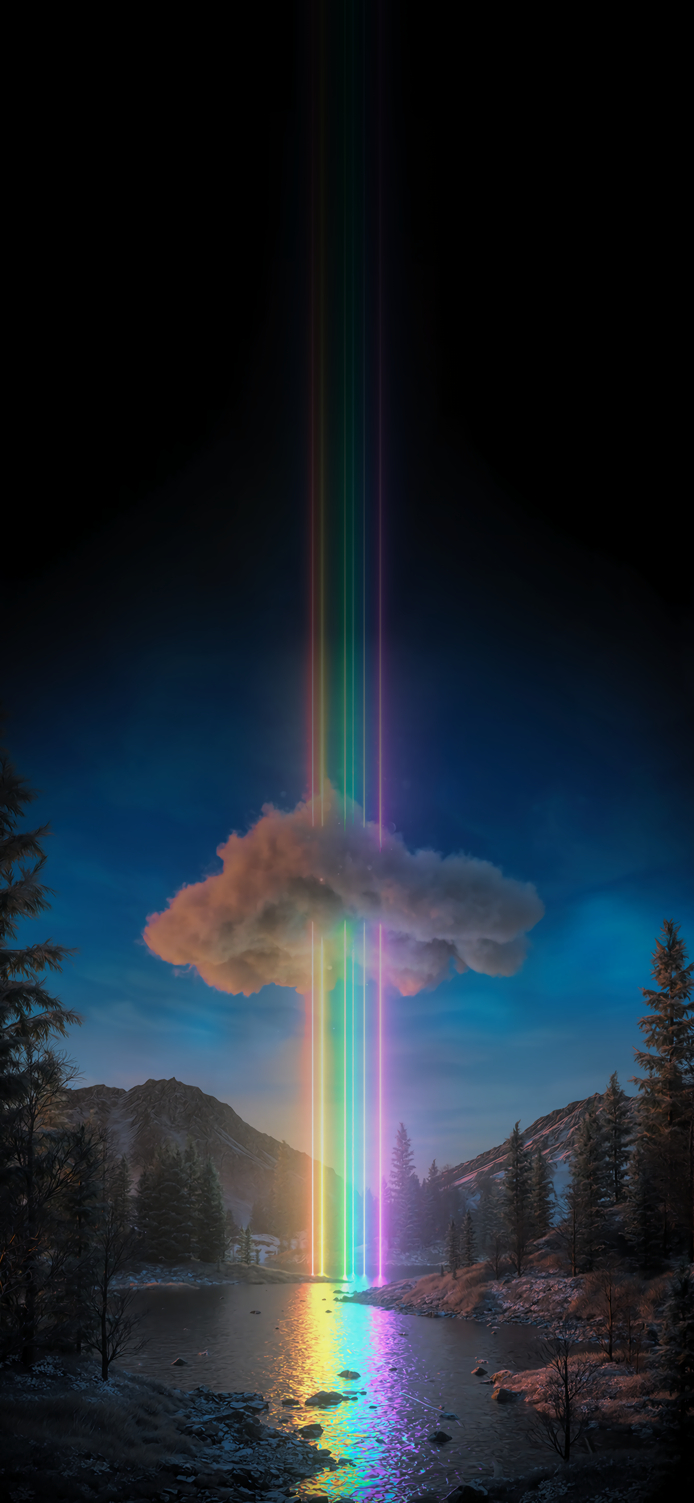 Aesthetic Rainbow 4K Wallpaper iPhone