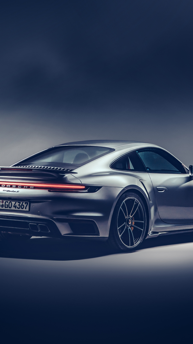 Download Wallpaper 750x1334 Rear View, Porsche 911 Turbo S, Iphone 7, Iphone 8, 750x1334 HD Background, 24326