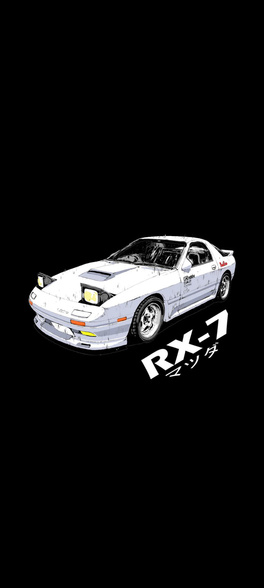 Initial D Mazda Rx 7 FC3S Wallpaper That I Made From 2 Google Image