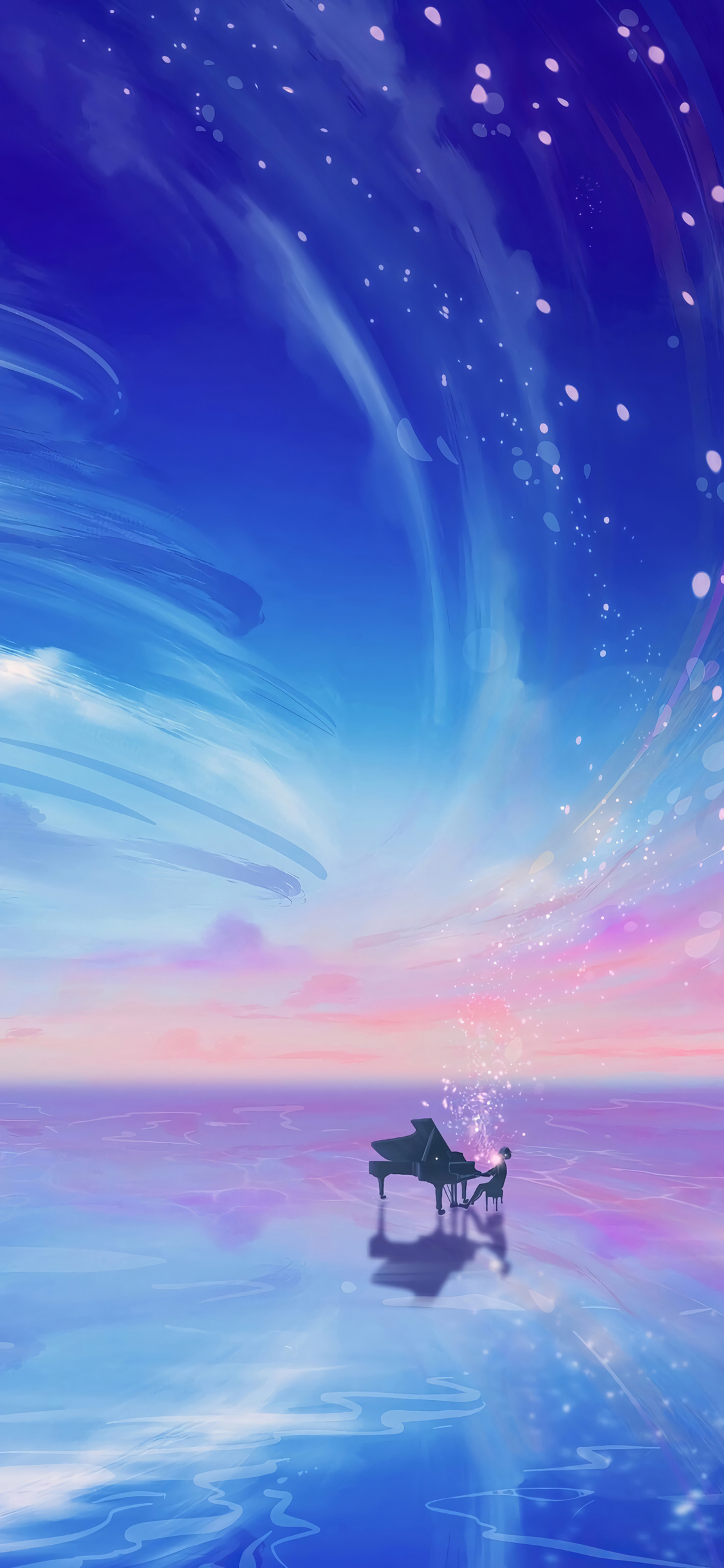 Anime Girl Playing Piano iPhone XS, iPhone 10, iPhone X HD 4k Wallpaper, Image, Background, Photo and Picture