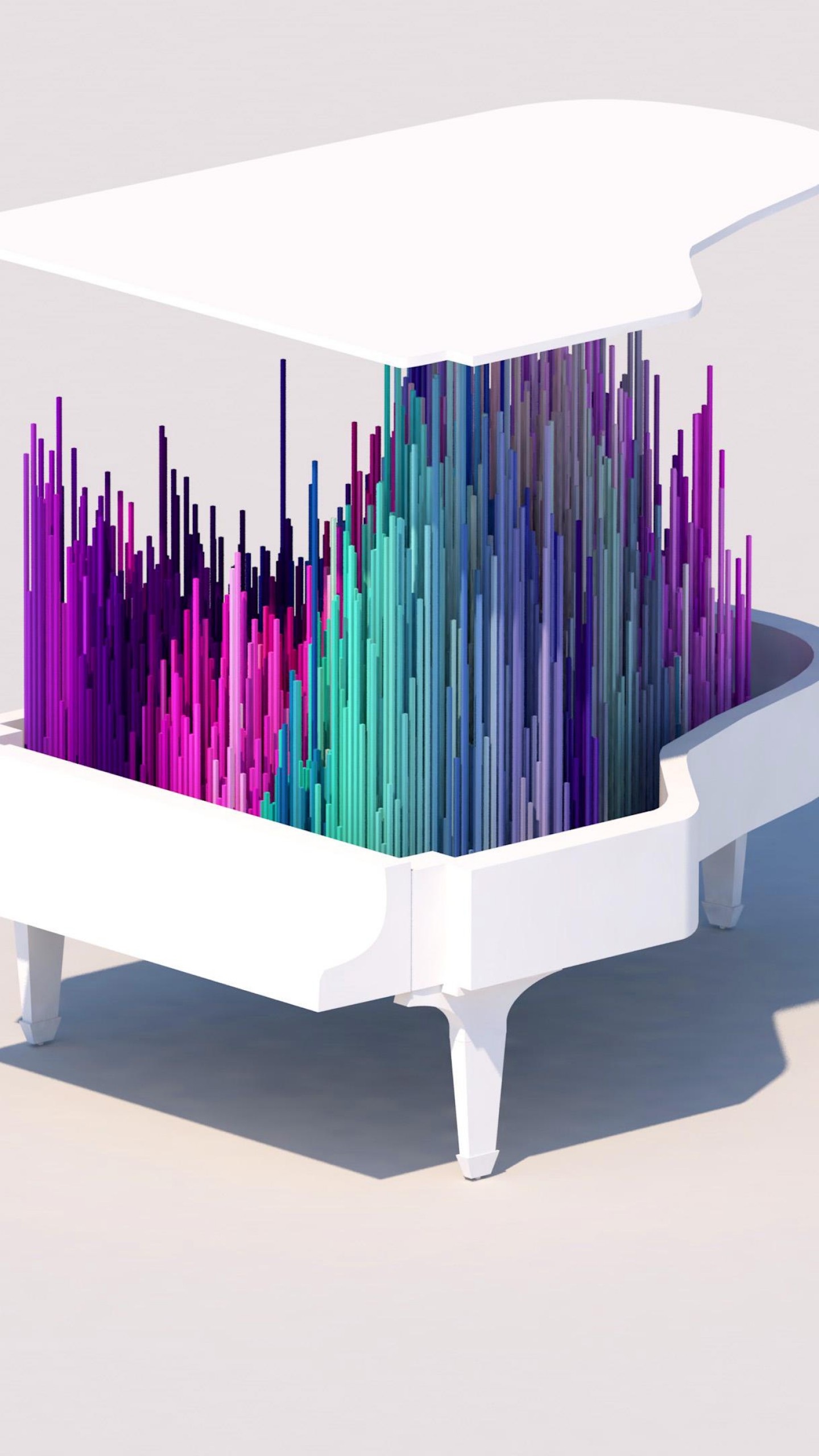 Wallpaper piano, 4k, 5k, iphone wallpaper, low poly, abstract, minimalism, OS