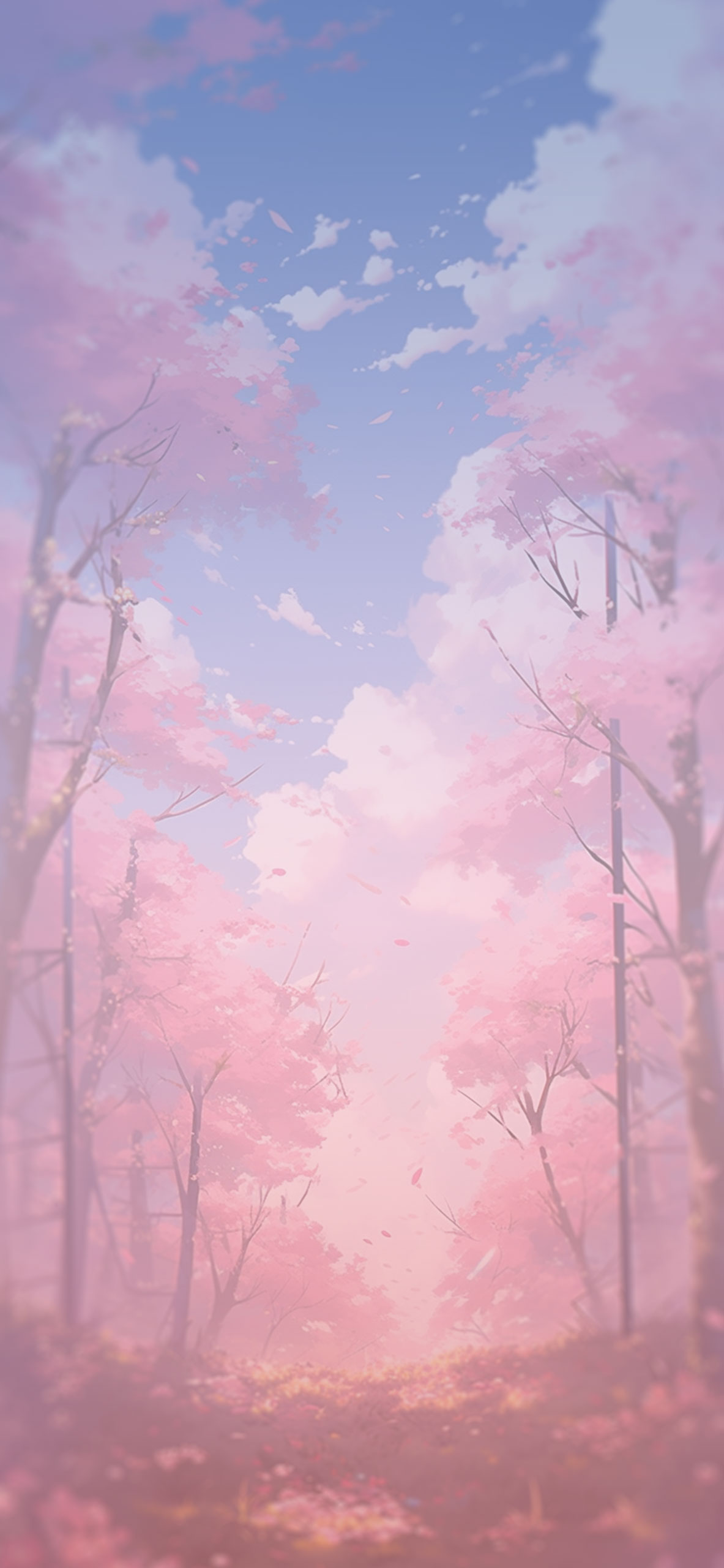 Sakura Forest Anime Wallpaper Forest Wallpaper for iPhone