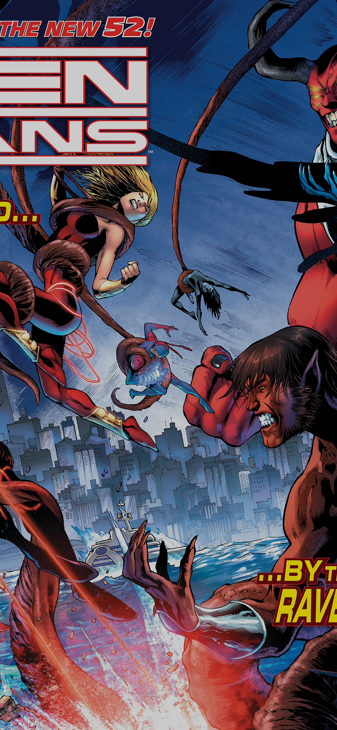 Teen Titans Cover Art Cartoon