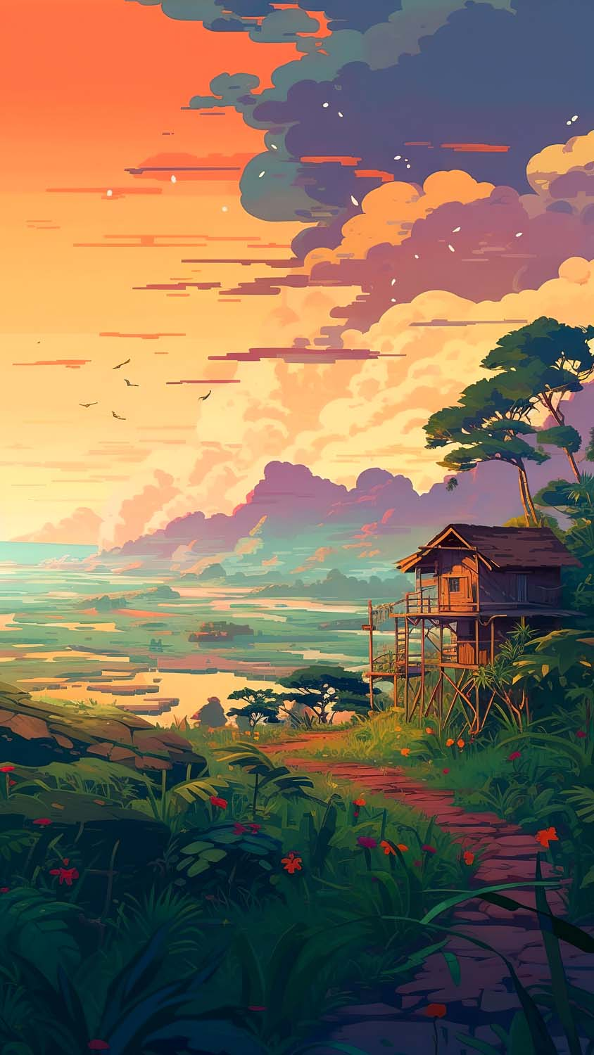 Wood Cabin Scenic Nature IPhone Wallpaper HD Wallpaper, iPhone Wallpaper. Scenery wallpaper, Landscape wallpaper, Nature iphone wallpaper