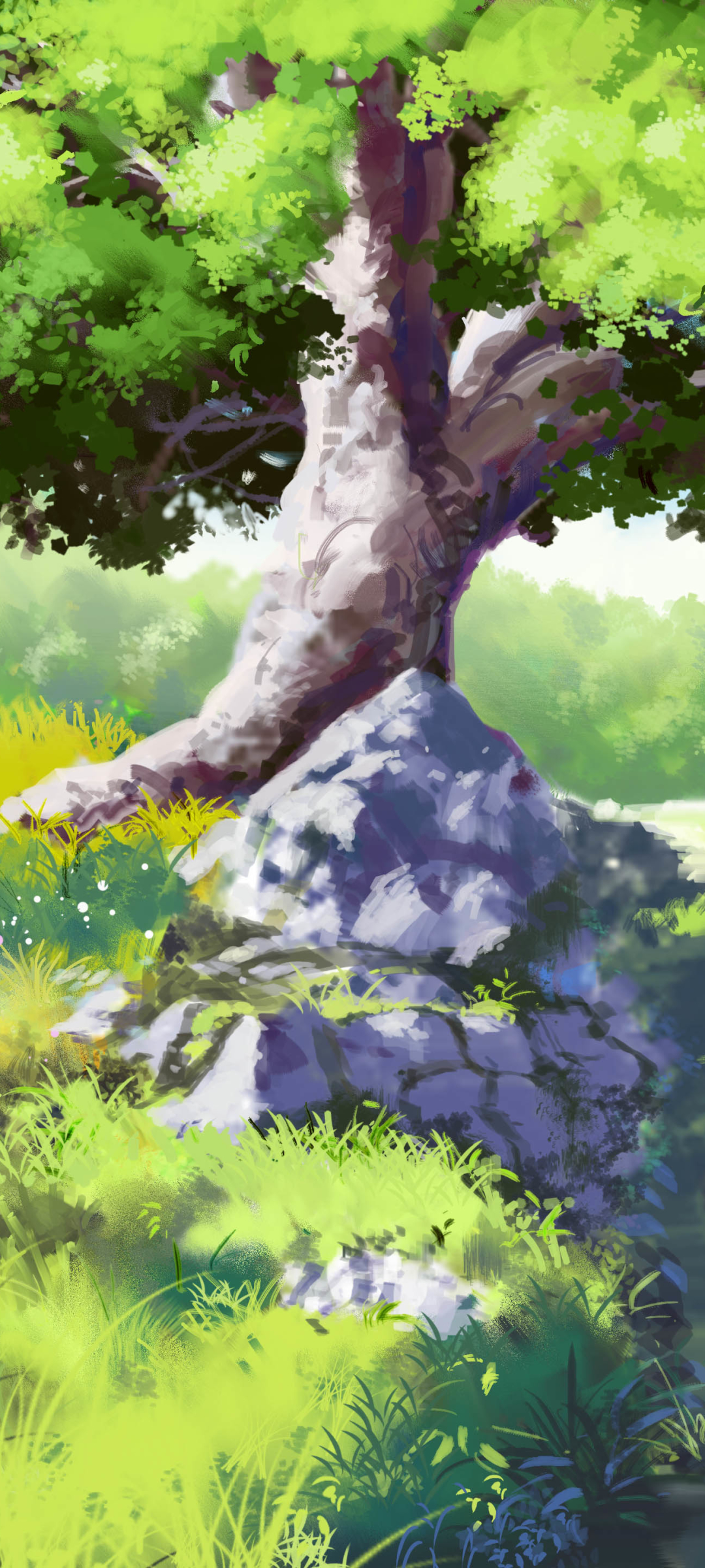 Download Anime Nature Phone Wallpaper