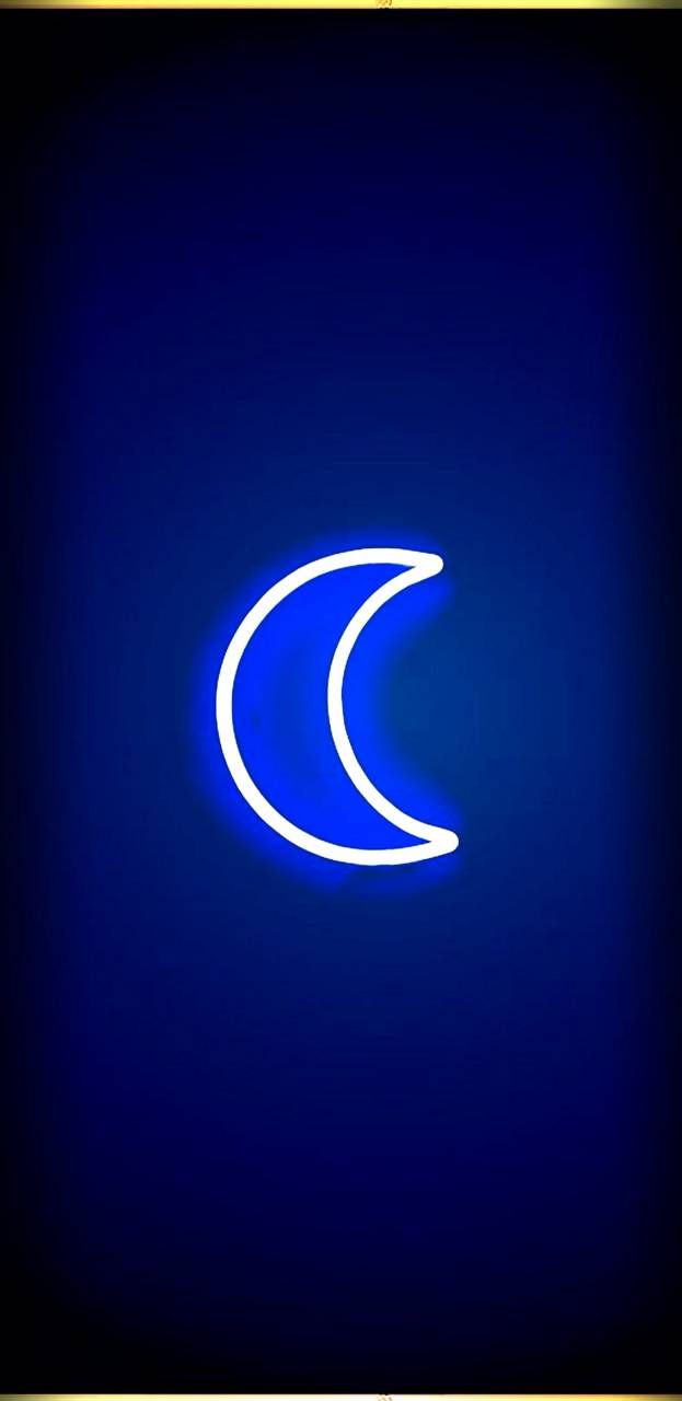 Moon Glow wallpaper by Sneks99. Blue neon lights, Neon light wallpaper, Wallpaper iphone neon