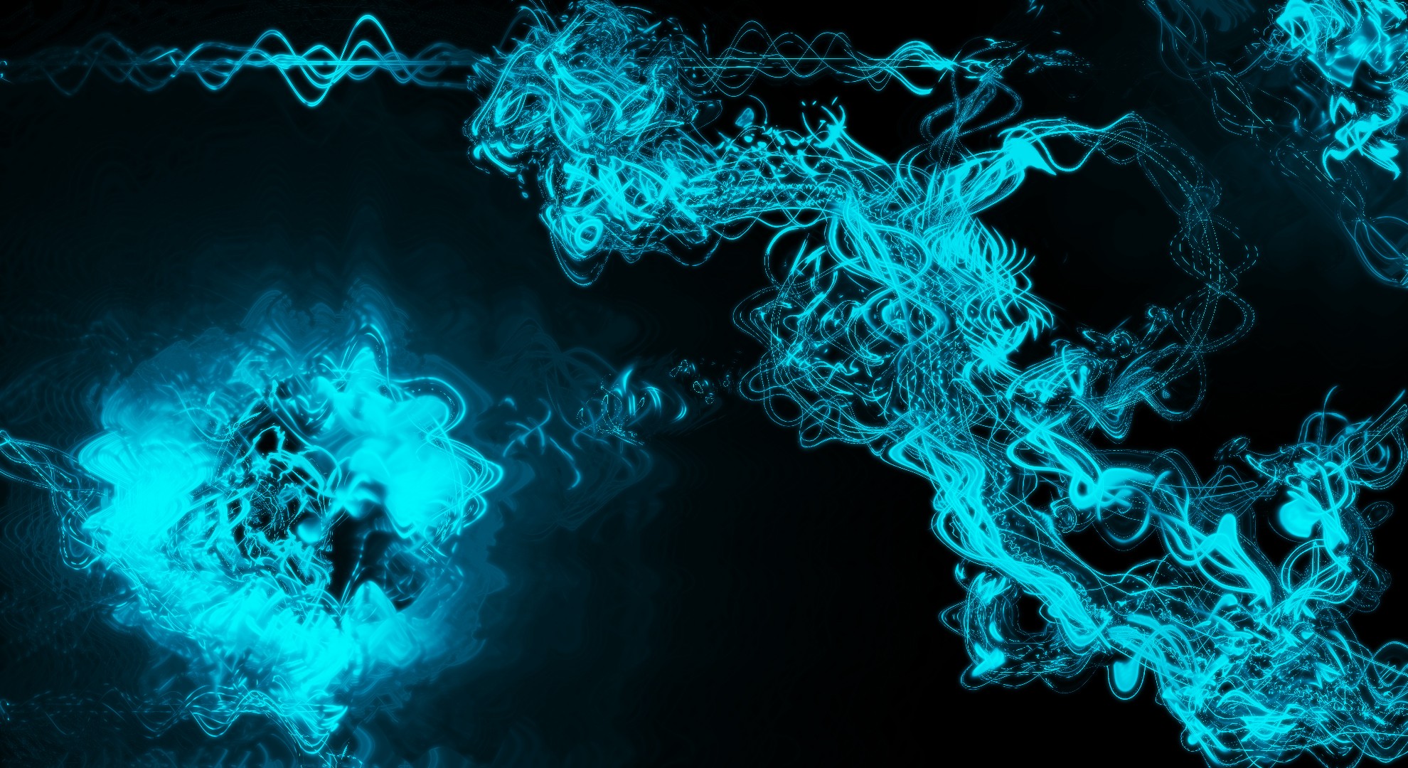 Glowing Blue Plasma Wallpaper 0954 1980x1080