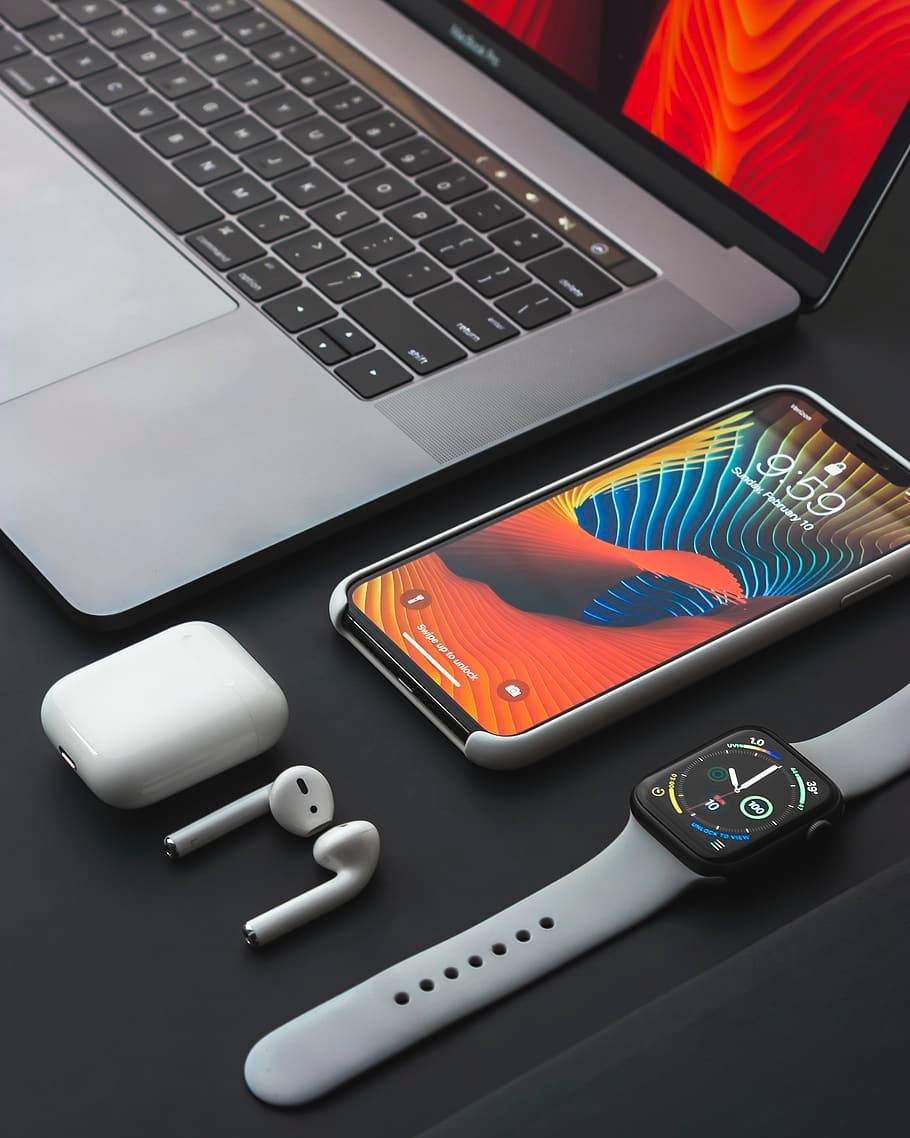 Download Apple Gadgets On Awesome Phone Wallpaper