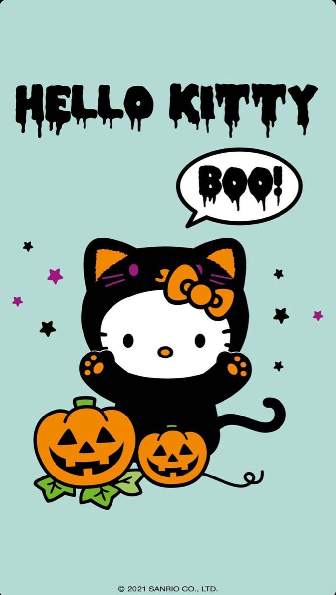 hello kitty halloween wallpaper. Hello kitty halloween wallpaper, Hello kitty background, Hello kitty halloween