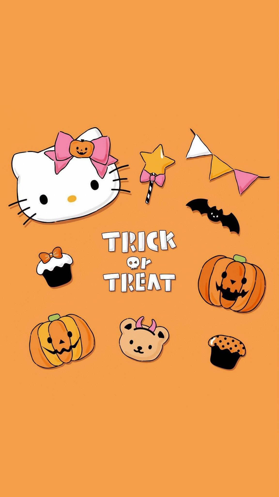 Hello Kitty BG. Hello kitty wallpaper, Hello kitty halloween wallpaper, Hello kitty halloween